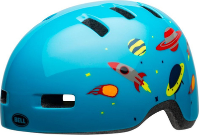 Kaskë biçiklete për kalamajt Bell Lil Ripper, In-Mold, XS 45-52 cm, e kuqe me shkëlqim