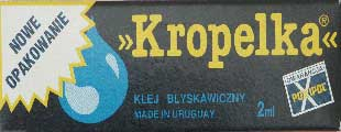 Ngjitës i menjëhershëm Bripox Instant Glue Kropelka, 2 ml, transparent