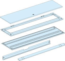 Метална касета Schneider Electric, IP55, 1750 x 300 x 260 mm, сива