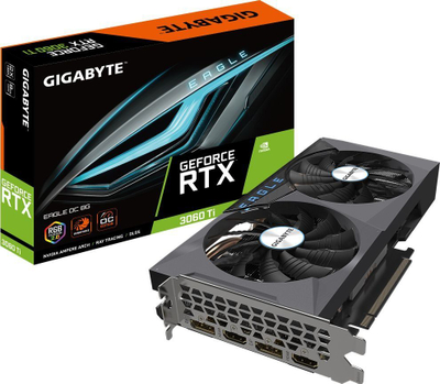 Kartelë grafike GeForce RTX 3060Ti Eagle OC 8GB GDDR6 (GV-N306TEAGLE OC-8GD 2.0), LHR