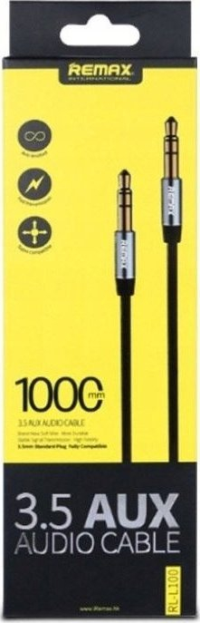 Kabllo audio Remax JACK JACK, 3.5mm, 1m, e bardhë