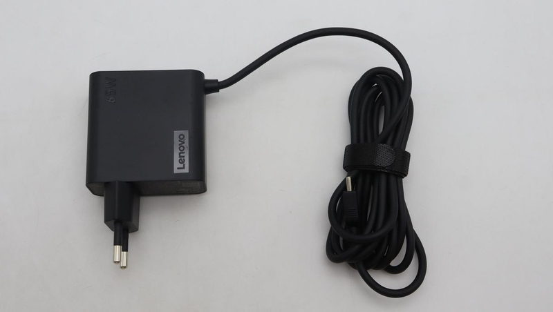 Karikues laptopi Lenovo 65W, adaptor origjinal, prizë EU, i zi