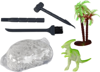 Set arkeologjik për kalamaj Dinosaur Explorer, me valixhe, mjete gërmimi, shumëngjyrësh