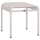 Tabure alumini Homemark RACHEL HM6340.02, 45x45x46 cm, për jashtë, i bardhë