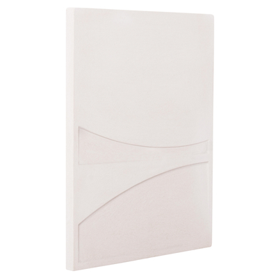 Panel muri dekorativ drejtkëndor Santorini 60x4x80Hcm (HM4510), bardhë