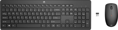 Set tastierë dhe mi pa kabllo HP SWE, wireless, ergonomik, i zi