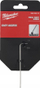 Çelës Allen Milwaukee Solid, 2.5mm, gjashtëkëndsh