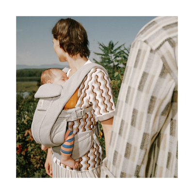 Mbajtëse bebe Ergobaby Omni Deluxe Mesh, SoftFlex Mesh, nga 0-48 muajsh, gri Pearl