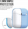 Mbështjellës silikoni për AirPods 1/2 Class and Culture KeyBudz Elevate, me varëse çelësash, baby blue