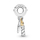 Stoli për byzylyk Pandora Birthday Candle Dangle Charm, e argjendtë
