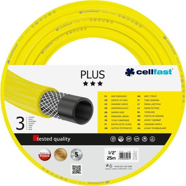Zorrë uji Cellfast Garden Hose Plus, 1/2", 70m, jeshile