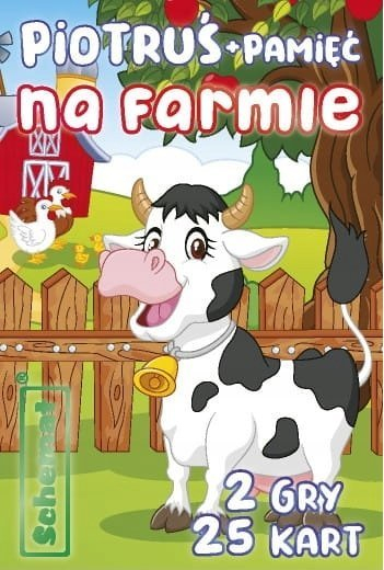 Loja me letra Schemat Piotruś Memory On the Farm, 2 lojëra, 25 letra, shumëngjyrëshe