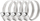 Set kapëse vidhash AMiO 04587, 5 copë, 32-50mm, çelik inox