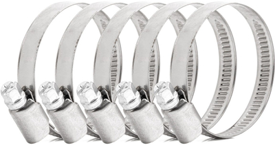 Set kapëse vidhash AMiO 04587, 5 copë, 32-50mm, çelik inox