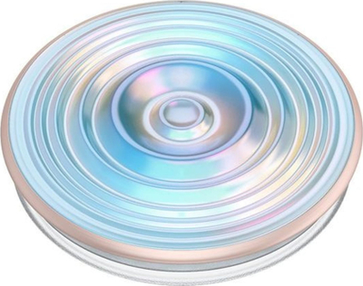 Mbajtëse telefoni PopSockets PopGrip Blue Ripple, kapje e sigurt, me valë, blu