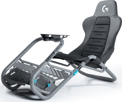 Гејминг столица Playseat Trophy Logitech G Edition, универзален кокпит, материјал ActiFit, црна