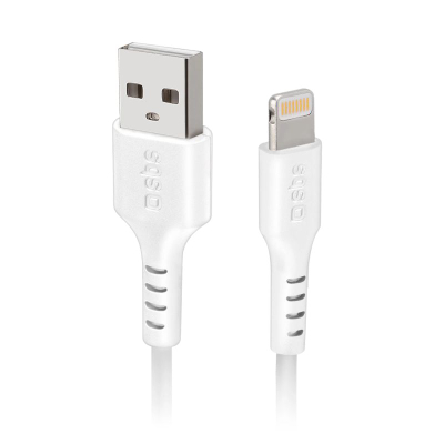 Kabllo USB SBS Mobile USB A Lightning, 1m, e bardhë
