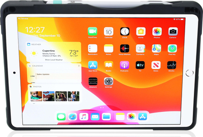 Mbrojtëse tableti DEQSTER Rugged Case RQ1, për iPad 10.2 7/8/9 Gen, me mbajtëse për laps, jeshile