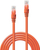 Kабел за мрежа Lindy Patch Cable Cat6 U UTP, 0.30m, портокалов