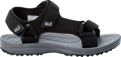Сандали за мажи Jack Wolfskin Wave Breaker Sandal M, лесни, ѓон EVA, црни