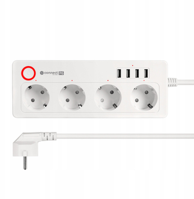 Shirit elektrik Kruger&amp;Matz, 4 prize gjermane, 4 porta USB