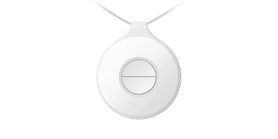 Buton emergjent portativ Hikvision DS-PDEBP2-EG2-WE, Tri-X Wireless, IP54, i bardhë