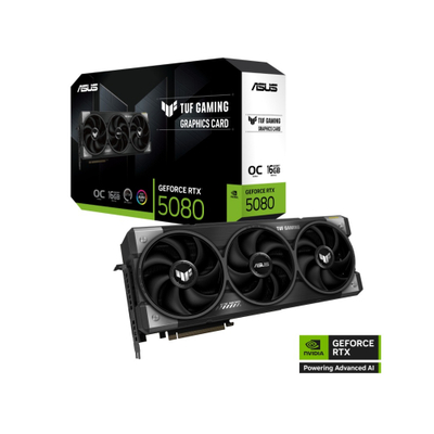Kartë grafike ASUS TUF Gaming RTX 5080, 16GB GDDR7, PCIe 4.0, e zezë