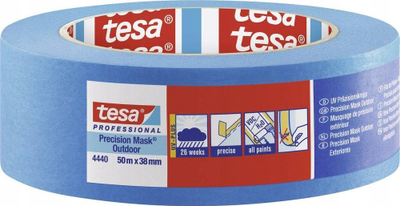 Маскирачка лента Tesa Precision Outdoor 04440, 50m, 38mm, сина