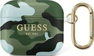 Mbrojtëse për kufje Guess GUA3UCAMA Camo, për AirPods 3, TPU, e gjelbër