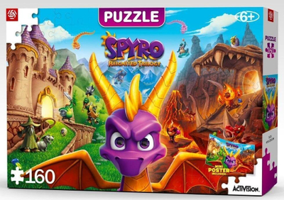 Puzzle për kalamaj Good Loot Spyro Reignited Trilogy, 160 copë, shumëngjyrëshe