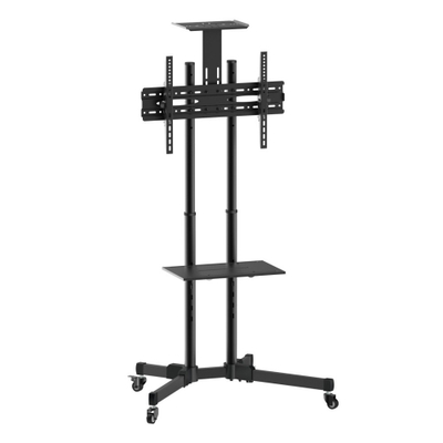 Karrocë dyshemeje për TV LCD/LED/Plasma, 37-70", 50 kg, e zezë