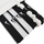 Llastikë flokësh Nike Flex Hair Ties N1011934127OS, set 8 copë, të bardhë dhe të zinj