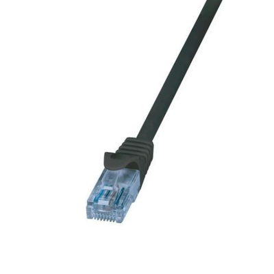Kabllo Logilink, 10m, Cat.6A, U/UTP, EconLine, e zezë