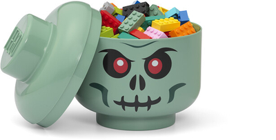 Кутија за складирање SmartLife LEGO Head - зелен скелет (S)