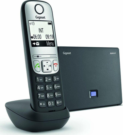 Telefon fiks DECT Gigaset A690IP, VoIP, HD Voice, i zi