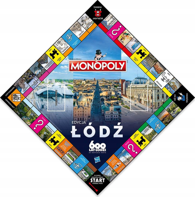 Lojë tavoline Monopoly Łódź, version lokal, familjare