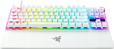Тастатура Razer Huntsman V3 Pro TKL Analog, бел