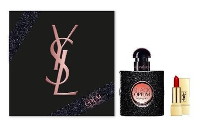 Set parfum dhe buzëkuq Yves Saint Laurent Black Opium