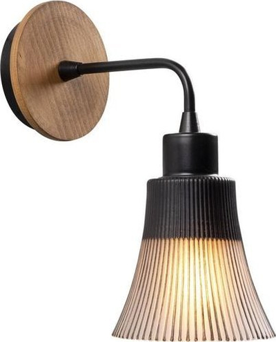 Llampë muri Foca N-129, E27 100W, trup metal, e zezë