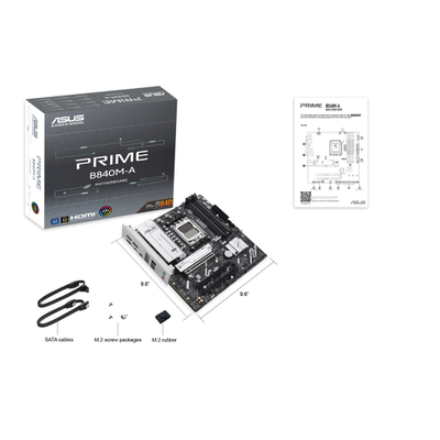 Pllakë amë Asus PRIME B840M-A-CSM, Socket AM5, DDR5, micro ATX, e zezë