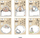 Shënues ngjitës Bandai Capybara Sticky Notes, 30 fletë, me ngjyra të ndryshme