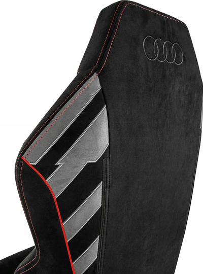 Karrige gaming Quersus VAOS 3 Audi, mikrofibër sintetike, mban deri 150kg, e zezë