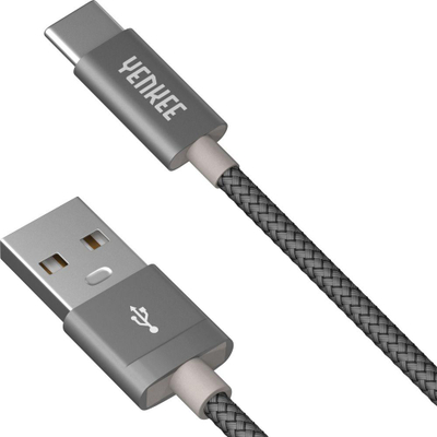 Kabllo USB YENKEE YCU 302 GY, USB A 2.0 në USB C, 2m, gri