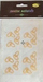 Unaza akrilike Galeria Hobby, të arta, 16 copë