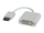 Adapter video Roline 12.03.3133, DisplayPort në DVI, me një kabllo të shkurtër, i bardhë
