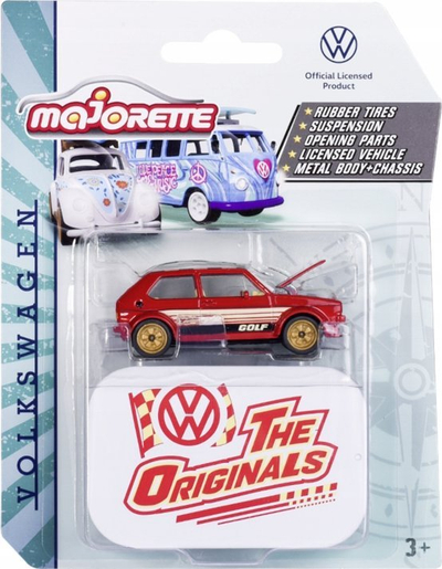 Set makinash lodër Majorette Volkswagen The Originals Deluxe, shkallë 1/64, 6 copë, shumëngjyrëshe
