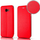 Kapak telefoni XIAOMI MI 11 5G Flip Elegance, lëkurë eco, me xhep kartash, i kuq