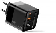 Karikues muri Newell GaN 65W, 3 porta USB, me ekran LCD, i zi