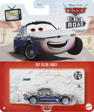 Makina lodër Disney Pixar Cars Kay Pillar Durev, figurë koleksionuese, shkalla 1:55, shumëngjyrëshe