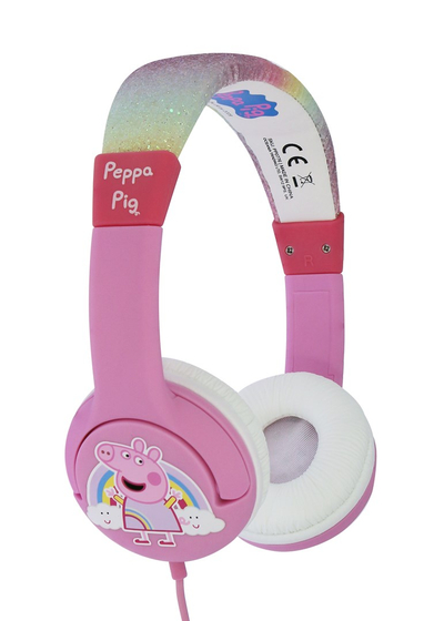 Слушалки OTL Peppa Pig Glitter Rainbow Junior, розова